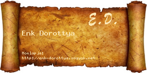 Enk Dorottya névjegykártya